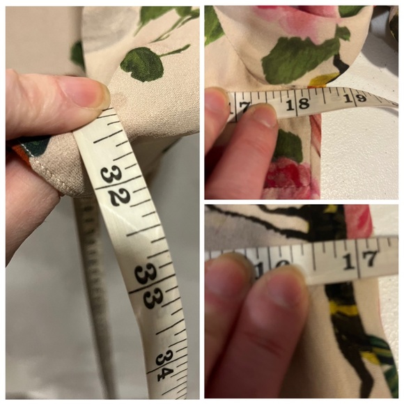 Gucci Floral Bee Silk Mini Dress IT38 US2 Pleated Front Long Sleeve Spring EUC - Picture 14 of 14